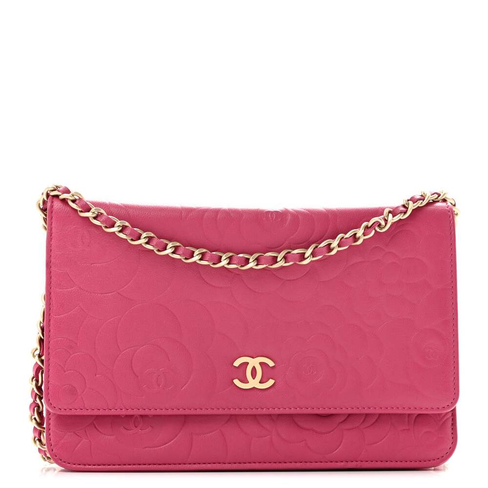 Chanel Lambskin Camellia Embossed #344816C19B